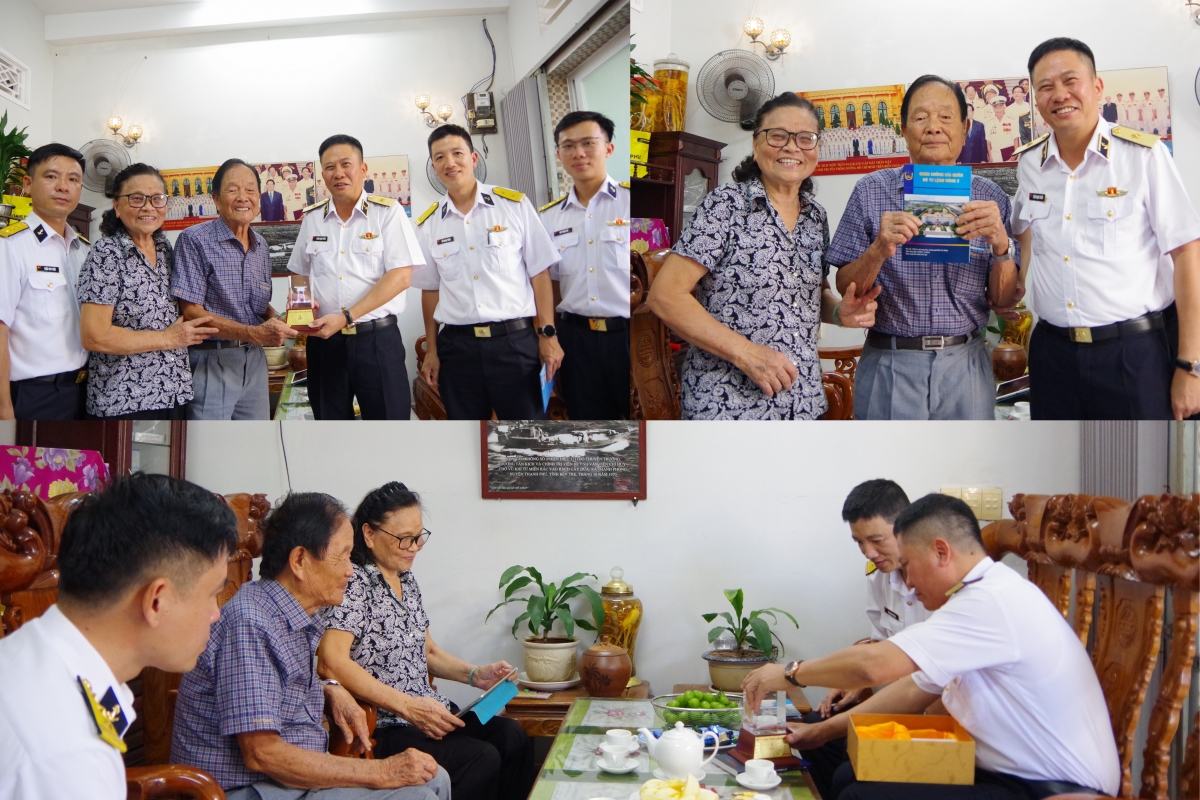 Thăm, tặng quà Cựu chiến binh Đoàn Tàu không số