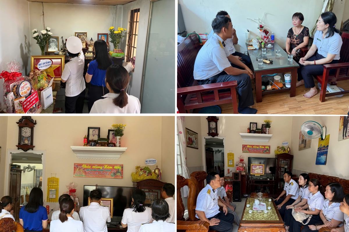 Tuổi trẻ Lữ đoàn 167, Tiểu đoàn DK1 cùng các tổ chức quần chúng Công ty TNHH Cảng Quốc tế Tân cảng Cái Mép (TCIT) thăm, thắp hương tưởng niệm tại gia đình Liệt sĩ, Thượng úy Trần Hữu Quảng, Bí thư Chi bộ, Trạm phó Chính trị, Nhà giàn DK1/3 và gia đình Liệt sĩ Chuẩn úy Lê Đức Hồng, Nhân viên Rada, Nhà giàn DK1/6