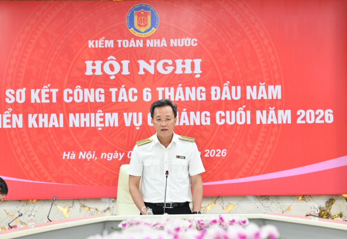 Tổng Kiểm toán nhà nước Nguyễn Hữu Nghĩa kết luận, chỉ đạo tại Hội nghị