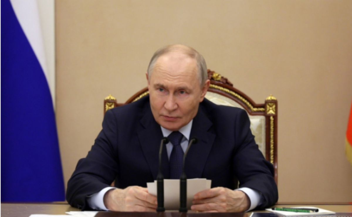 Tổng thống Nga Vladimir Putin: Ảnh: Kremlin