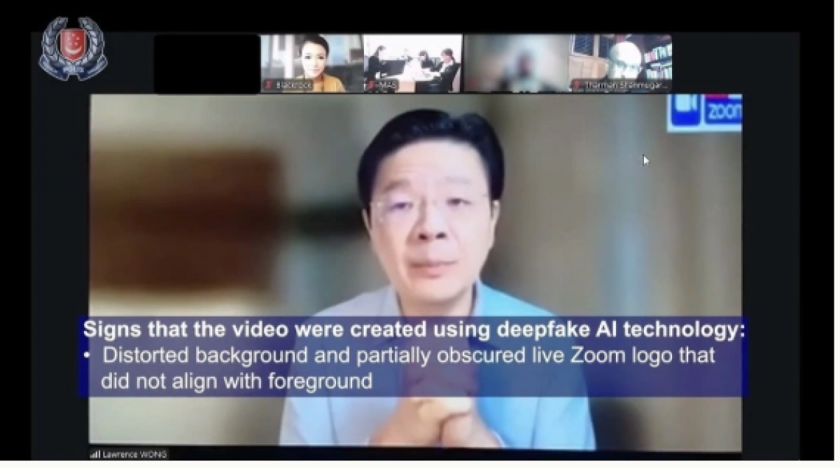 Video lừa đảo dàn dựng bằng AI có hình Thủ tướng Singapore