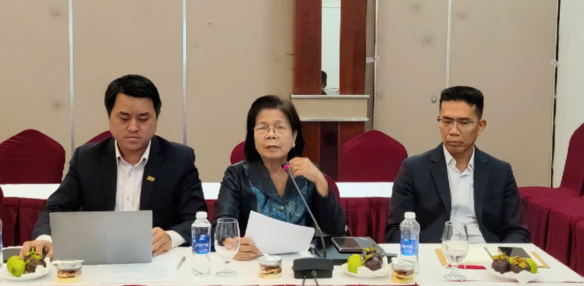 Bà Vũ Kim Hạnh- Chủ tịch Hiệp hội doanh nghiệp Hàng Việt Nam chất lượng cao.