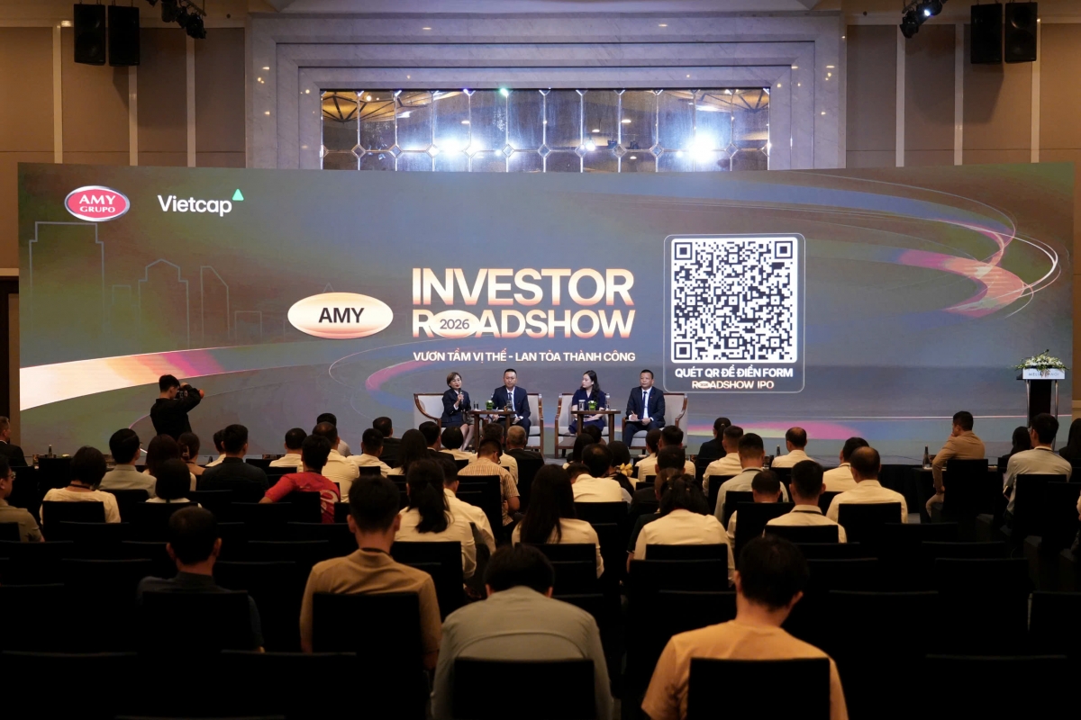 Công ty Cổ phần Công nghiệp Á Mỹ (AMY GRUPO) đã tổ chức thành công sự kiện Investor Roadshow 2026 với chủ đề “Vươn tầm vị thế - Lan tỏa thành công”.