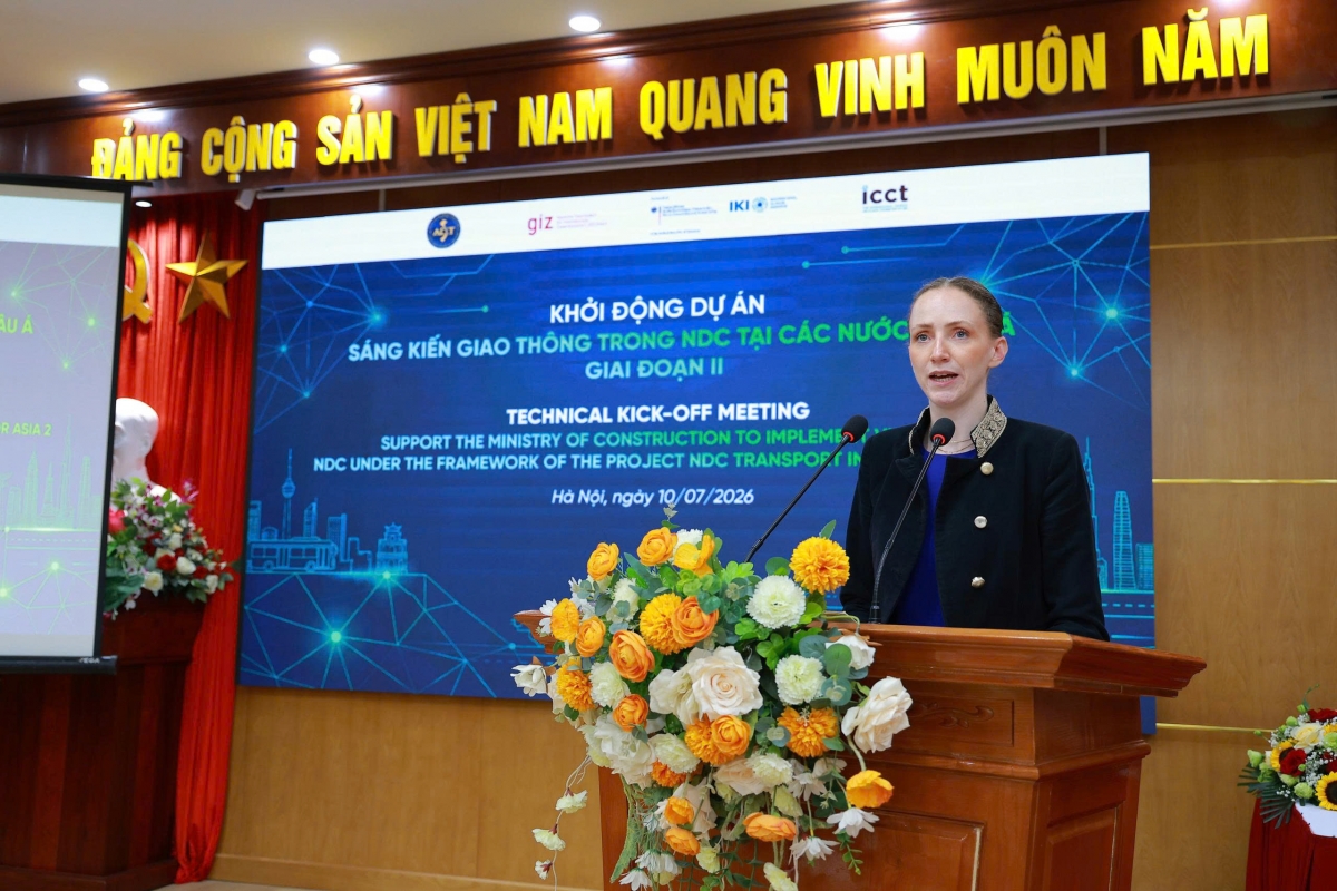Đại diện Đại sứ quán Đức tại Việt Nam phát biểu tại hội thảo