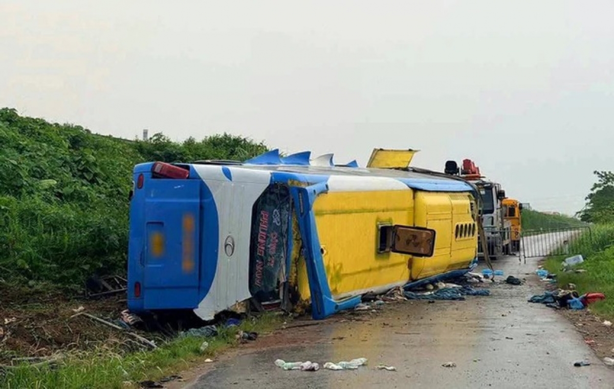 Hiện trường vụ tai nạn.