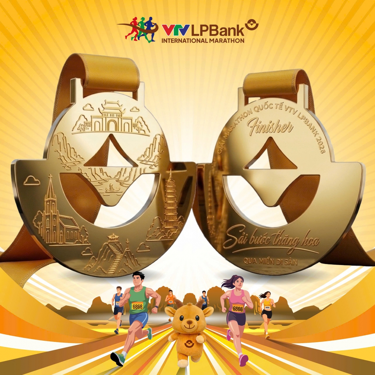 Dê Lộc Phát - Linh vật của Giải marathon quốc tế VTV LPBank 2026