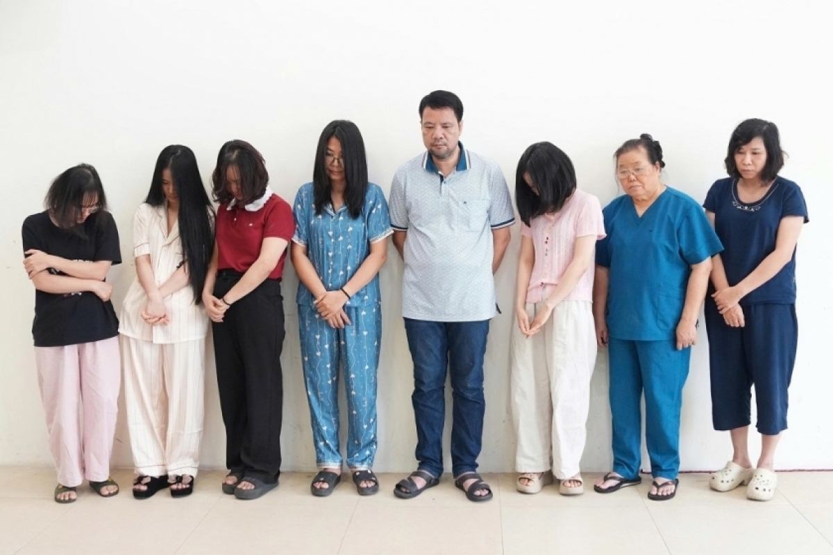 Nhóm đối tượng tại cơ quan công an- Ảnh Công an Nghệ An