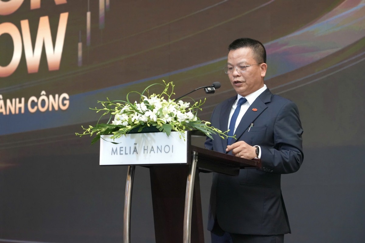 Ông Đinh Quốc Tuấn, Tổng Giám đốc AMY Grupo phát biểu tại chương trình.