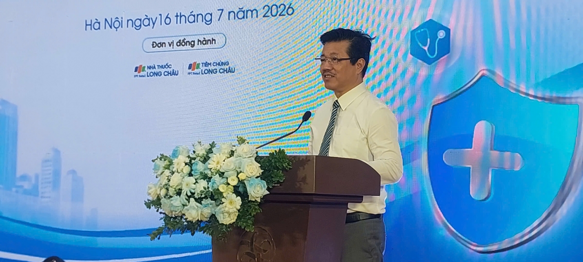 Ông Vũ Mạnh Cường, Giám đốc Trung tâm Truyền thông - Giáo dục sức khỏe Trung ương, Trưởng Ban Giám khảo cuộc thi phát biểu tại Lễ phát động Cuộc thi.