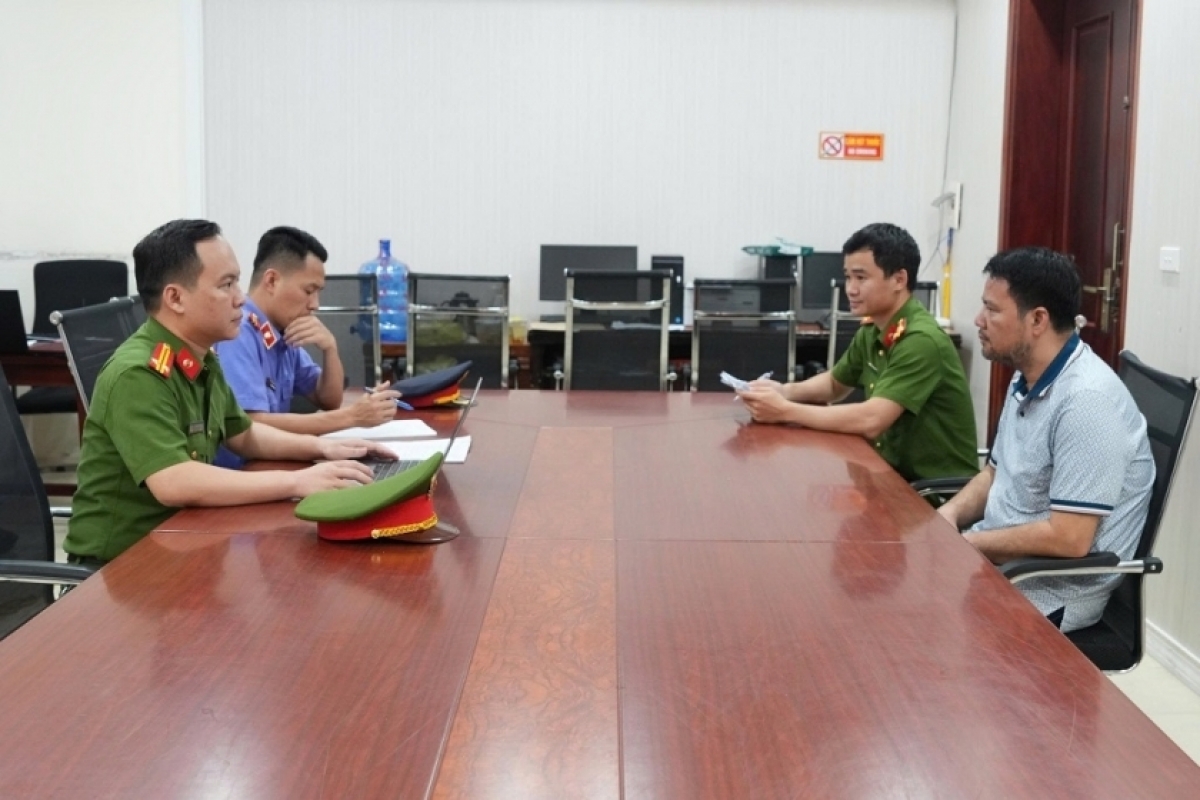 Một trong những đối tượng bị khởi tố - Ảnh Công an Nghệ An