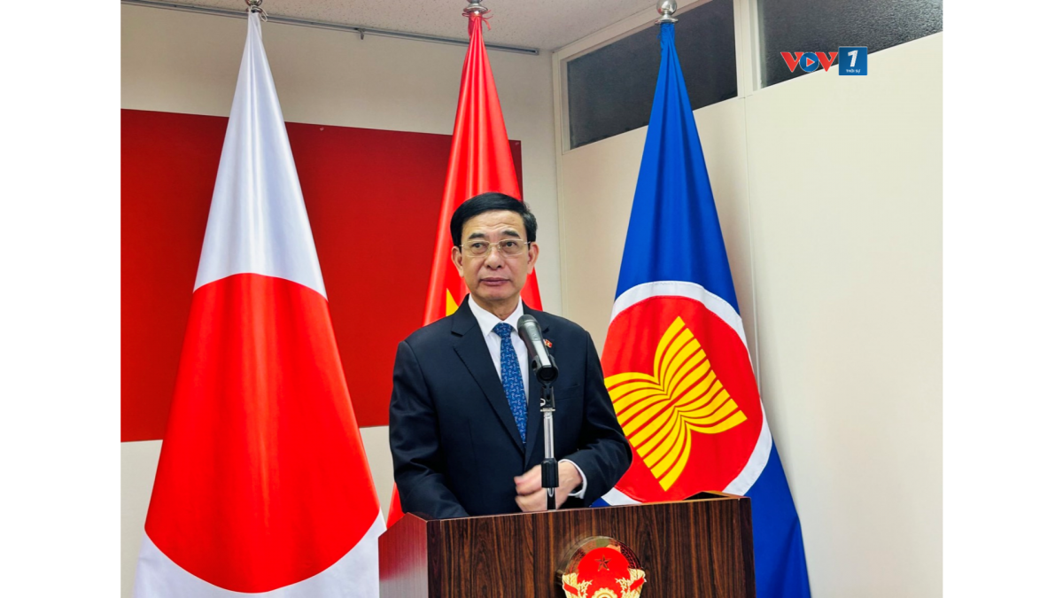 Đại tướng Phan Văn Giang phát biểu chỉ đạo tại sự kiện (Ảnh: VOV -Tokyo)