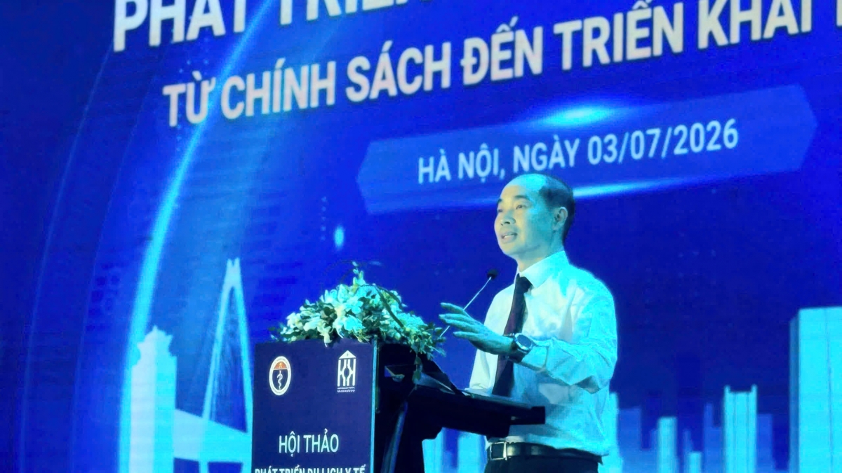 TS.BS Nguyễn Đình Hưng - Phó Giám đốc Sở Y tế Hà Nội phát biểu khai mạc Hội thảo.