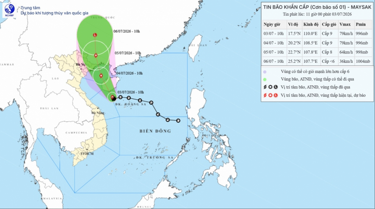 bão số 1 (Maysak)