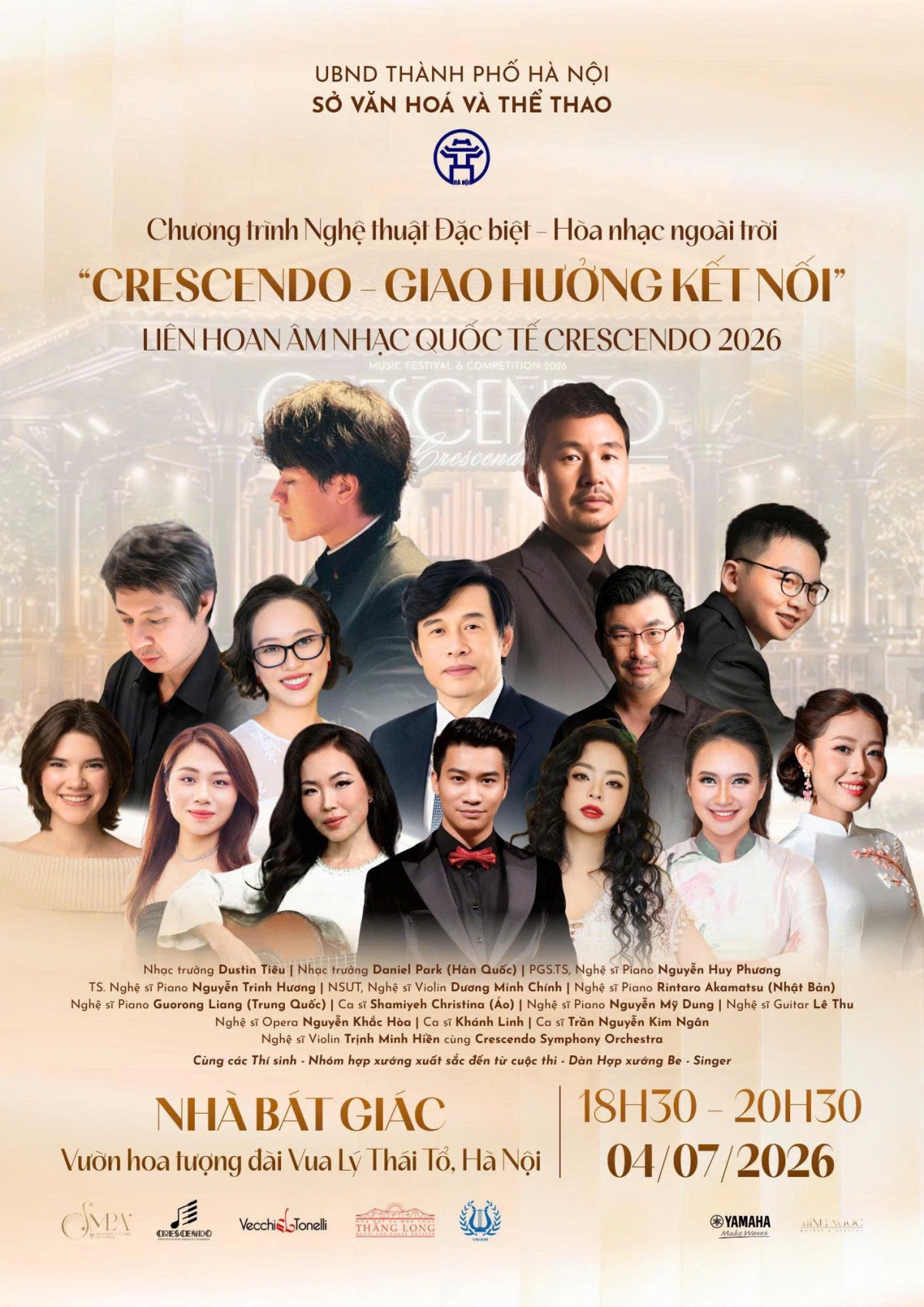 Chương trình quy tụ nhiều nghệ sĩ tên tuổi của Việt Nam và quốc tế