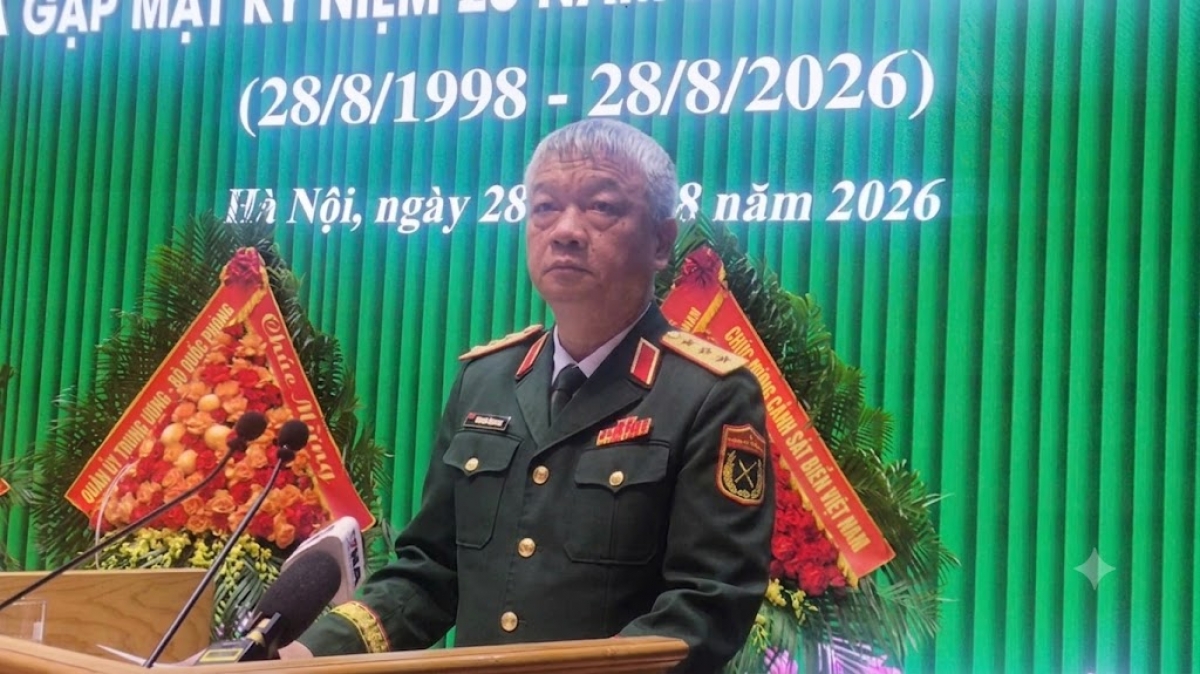 Thượng tướng Nguyễn Quang Ngọc, Thứ trưởng Bộ Quốc Phòng phát biểu tại lễ kỷ niệm