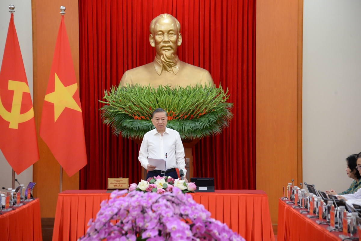 Tổng Bí thư, Chủ tịch nước Tô Lâm phát biểu tại phiên họp