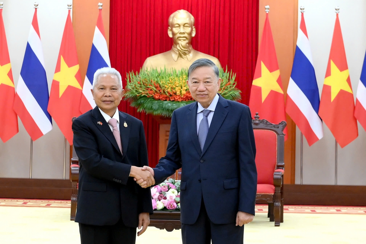 Tổng Bí thư, Chủ tịch nước Tô Lâm và Chủ tịch Quốc hội kiêm Chủ tịch Hạ viện Vương quốc Thái Lan