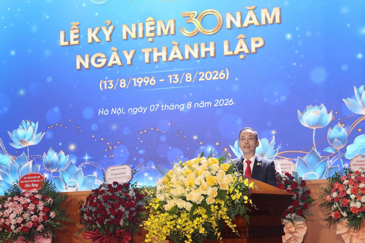 Ông Vũ Tuấn Cường, Cục trưởng Cục Quản lý Dược (Bộ Y tế) tại Lễ kỷ niệm- Ảnh Trần Minh
