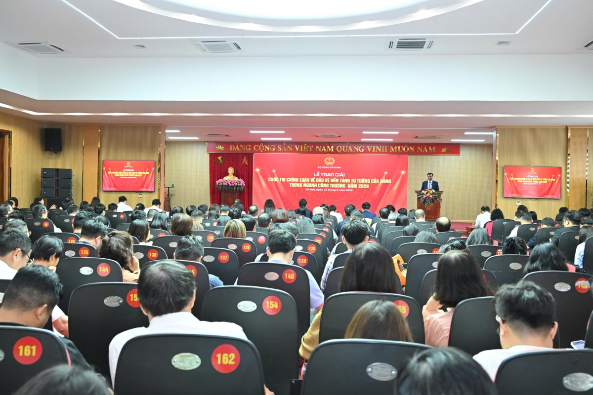 Lê trao giải Cuộc thi bảo vệ nền tảng tư tưởng của Đảng trong ngành Công Thương