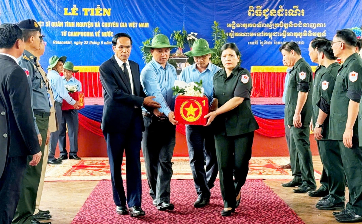 Đưa các hài cốt liệt sĩ quy tập tại Campuchia trong mùa khô 2025 - 2026
