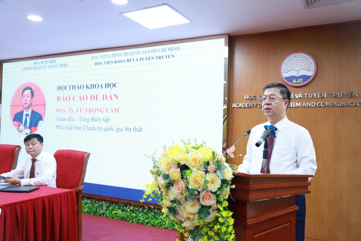 PGS.TS. Vũ Trọng Lâm, Giám đốc, Tổng Biên tập Nhà xuất bản Chính trị quốc gia Sự thật