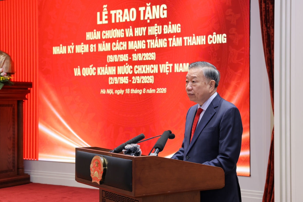 Tổng Bí thư, Chủ tịch nước Tô Lâm phát biểu tại buổi lễ