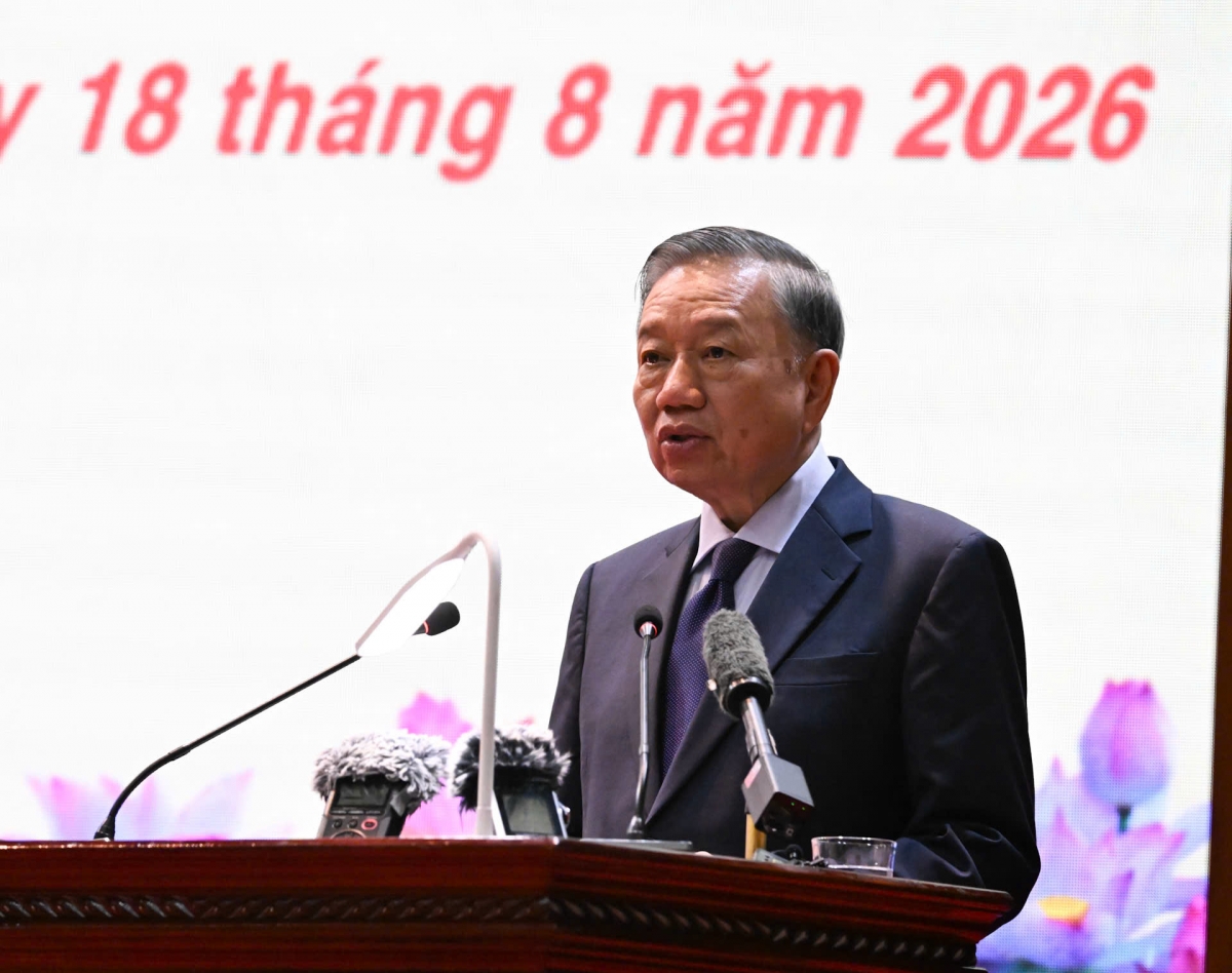 Tổng Bí thư, Chủ tịch nước Tô Lâm phát biểu tại buổi làm việc