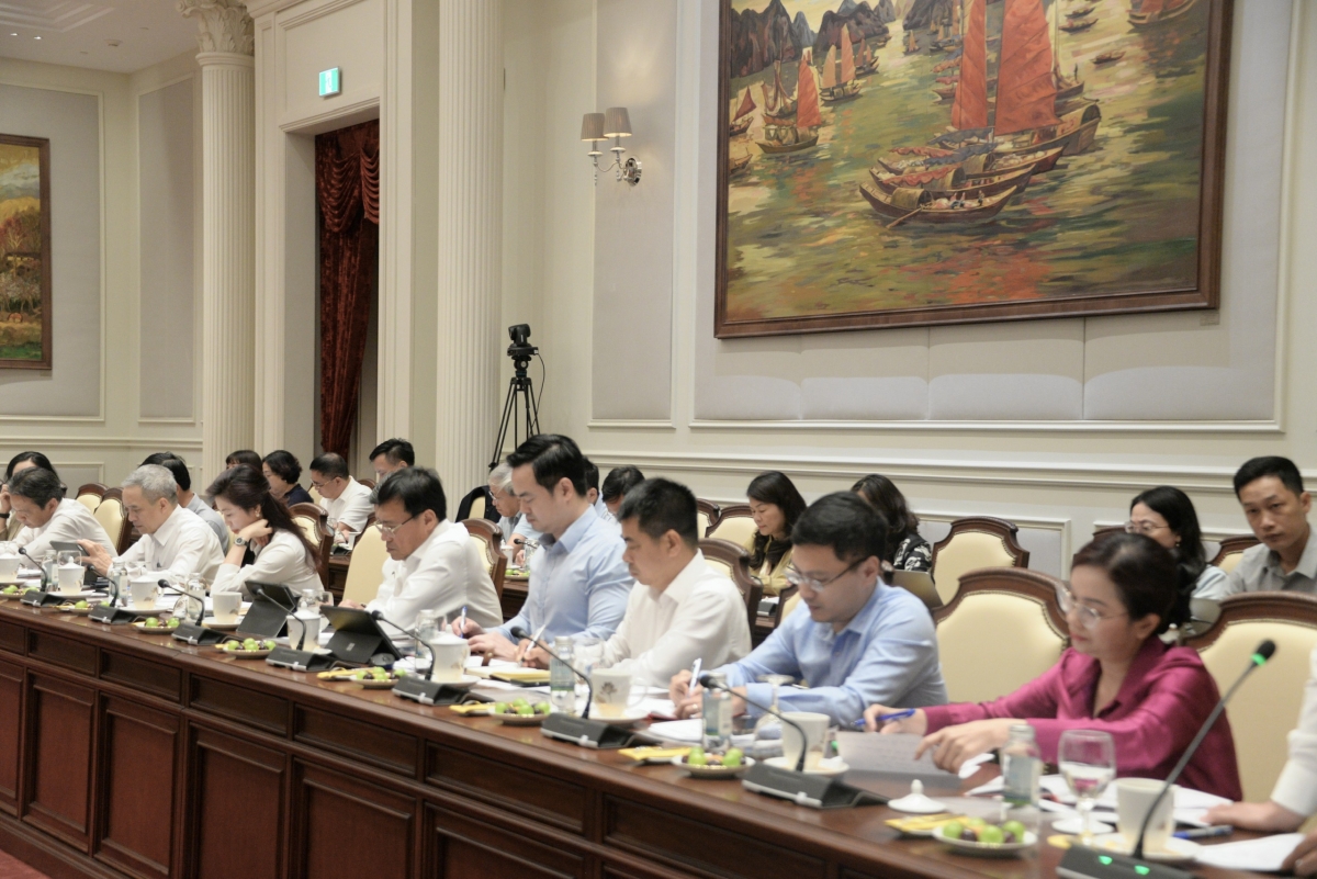 Các đại biểu dự buổi làm việc
