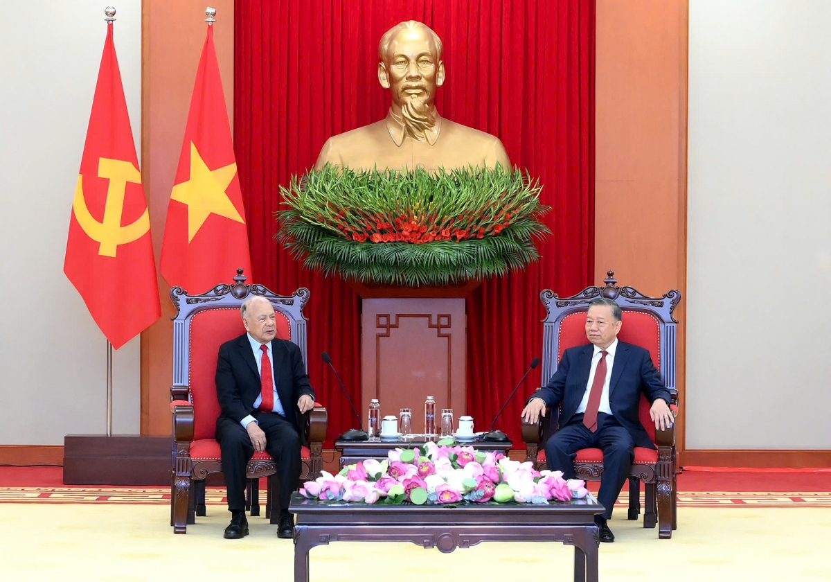 Tổng Bí thư, Chủ tịch nước Tô Lâm tiếp đồng chí Alberto Anaya Gutierrez,  Tổng Bí thư Đảng Lao động PT