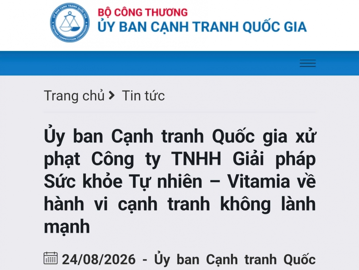 Nguồn: Cơ quan điều tra vụ việc cạnh tranh, Ủy ban Cạnh tranh Quốc gia