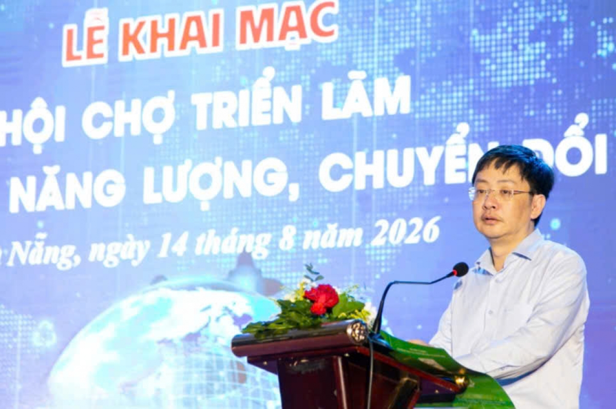 Ông Đặng Hải Dũng, Phó Cục trưởng Cục Đổi mới sáng tạo, chuyển đổi xanh và khuyến công, Bộ Công Thương phát biểu khai mạc