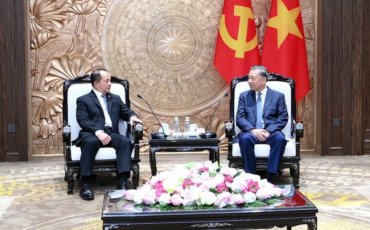 Tổng Bí thư, Chủ tịch nước Tô Lâm tiếp Cố vấn Hội đồng An ninh quốc gia Philippines Eduardo SL Oban Jr.