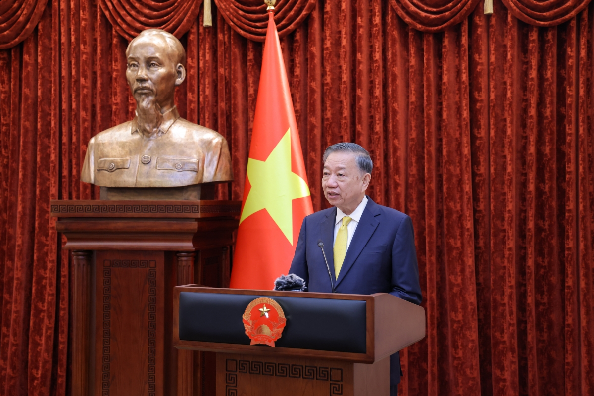 Tổng Bí thư, Chủ tịch nước Tô Lâm phát biểu tại buổi lễ