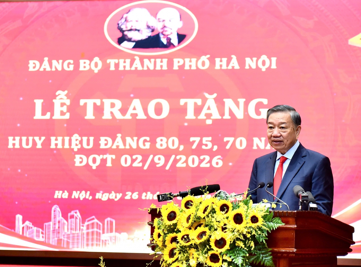 Tổng Bí thư, Chủ tịch nước Tô Lâm phát biểu tại buổi lễ
