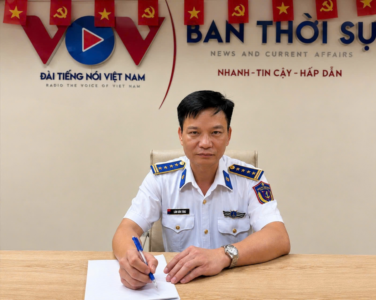 Đại tá Lâm Sơn Tùng, Phó Tham mưu trưởng Cảnh sát biển Việt Nam trả lời phỏng vấn VOV
