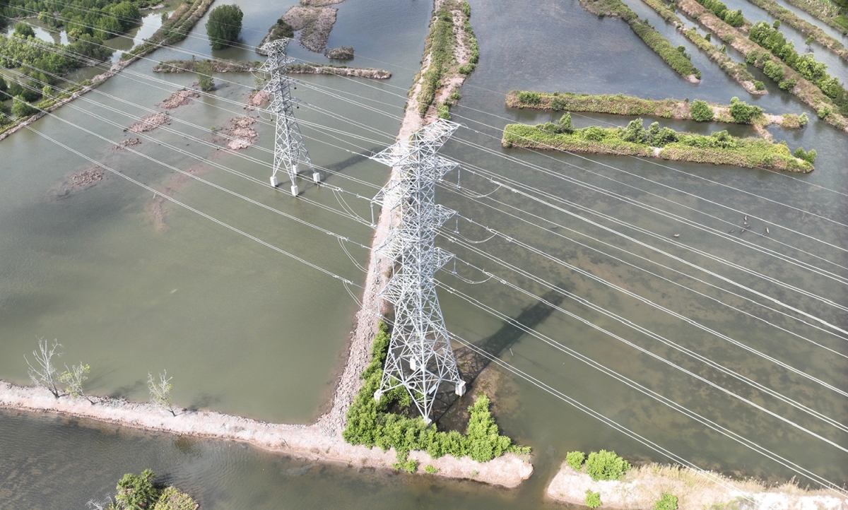 Đường dây 220kV Năm Căn - Cà Mau 2 vừa được đóng điện thành công