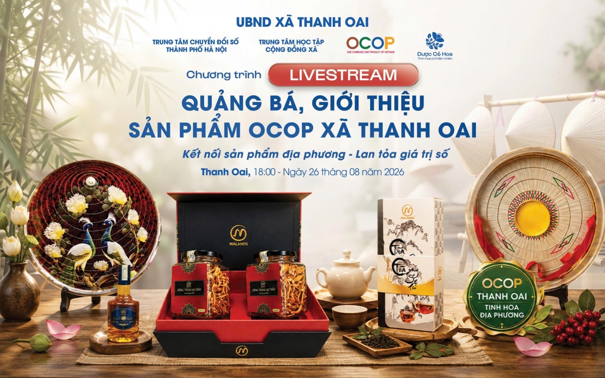 Chương trình tập huấn và livestream quảng bá, giới thiệu sản phẩm OCOP địa phương trên nền tảng số 