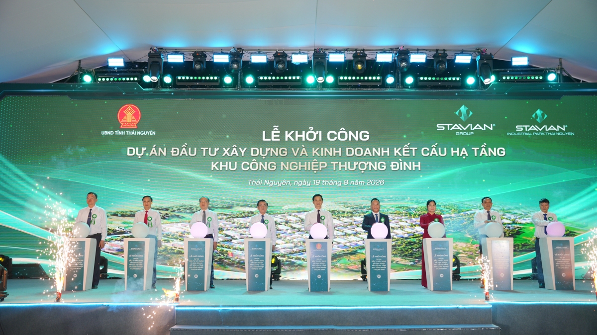 Nghi thức khởi công Dự án Đầu tư Xây dựng và Kinh doanh Kết cấu hạ tầng Khu Công nghiệp Thượng Đình