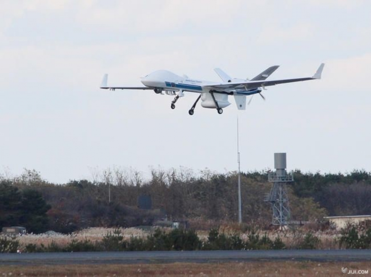 Sea Guardian MQ-9B của Mỹ. Ảnh Jiji Press