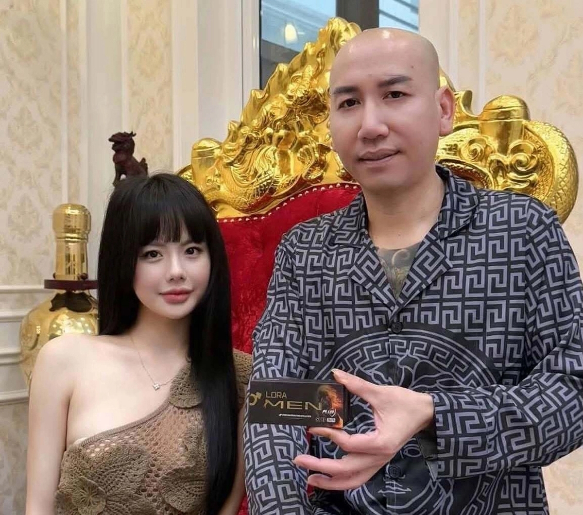 Các đối tượng: Nguyễn Thị Hương và Lê Văn Phú quảng cáo sản phẩm Loramen trên tiktok- Ảnh Intrernet