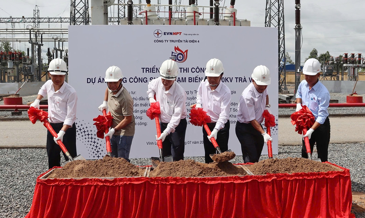 Các đơn vị tham gia triển khai Dự án Nâng công suất Trạm biến áp 220kV Trà Vinh. 