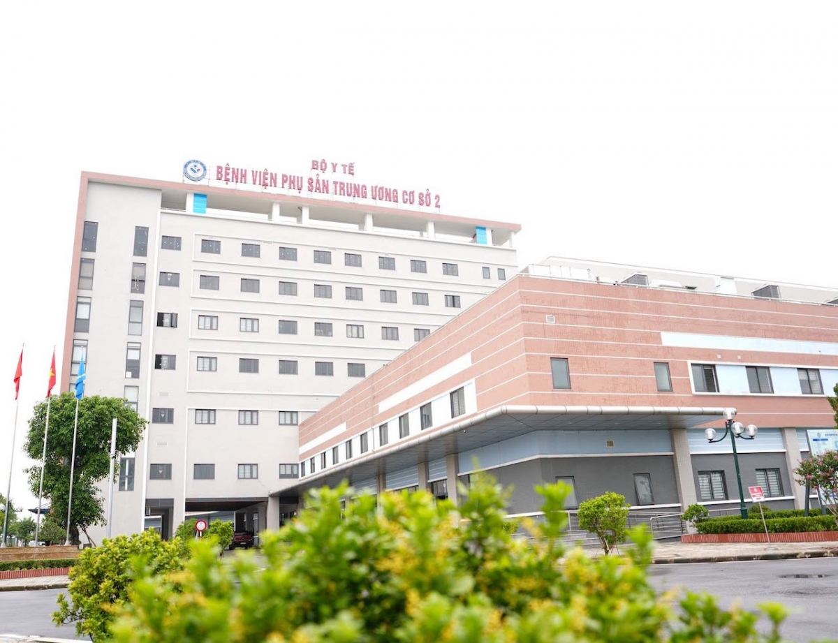 Khuôn viên Bệnh viện Phụ sản Trung ương cơ sở 2 tại thôn Ngọc Than, xã Quốc Oai, TP Hà Nội