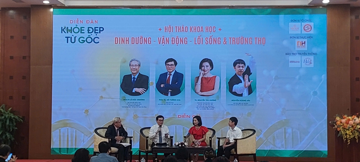 Các chuyên gia chia sẻ về biện pháp chăm sóc và bảo vệ sức khỏe tại Hội thảo khoa học "Dinh dưỡng - Vận động - Lối sống - Trường thọ".