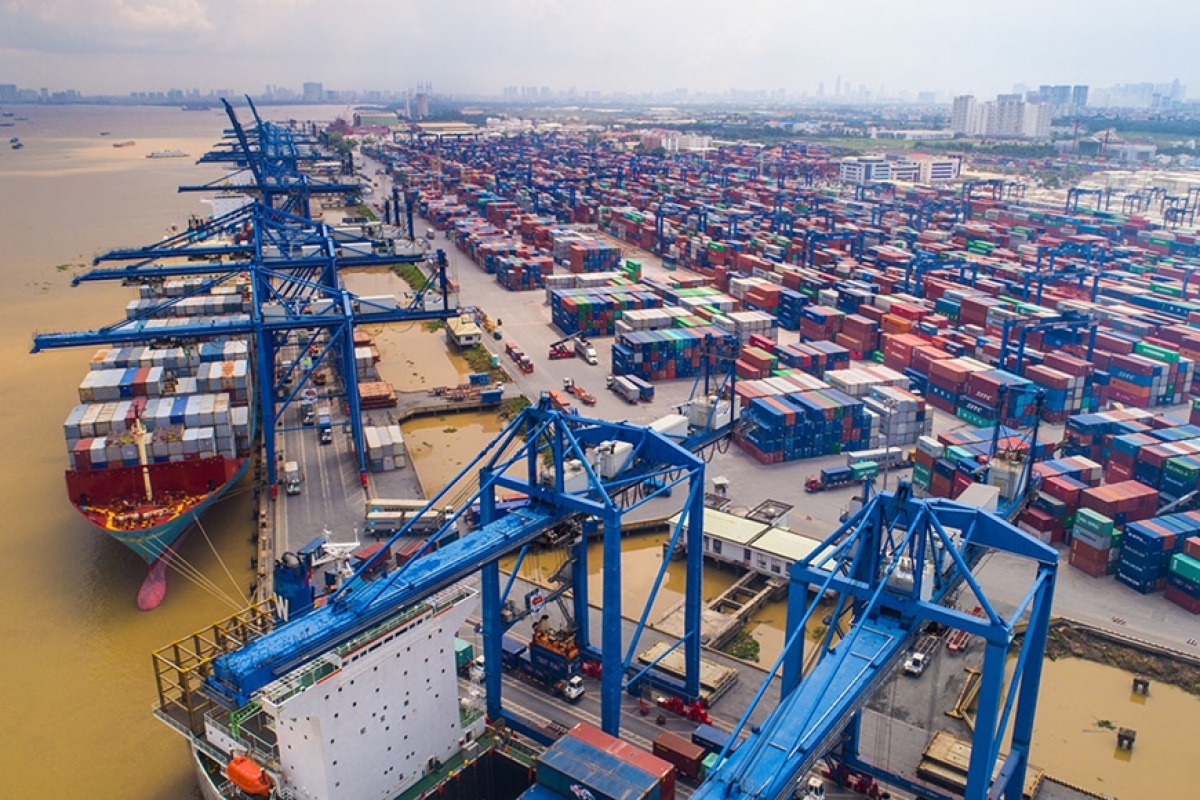 Một góc Tân Cảng - Cát Lái (TP Hồ Chí Minh). Ảnh: Công Hoan