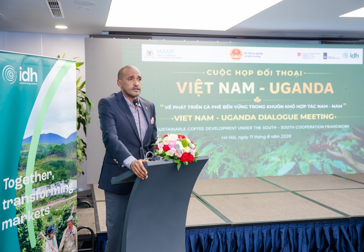 Ông Frank K. Tumwebaze, Uganda mong muốn hợp tác phát triển cà phê và nông nghiệp bền vững với Việt Nam