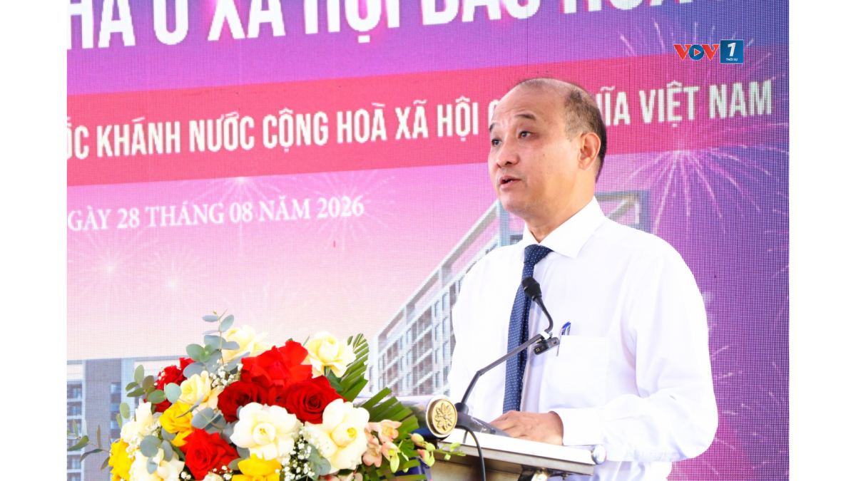 Ông Lê Quang Nam, Phó Chủ tịch UBND thành phố Đà Nẵng phát biểu tại buổi lễ