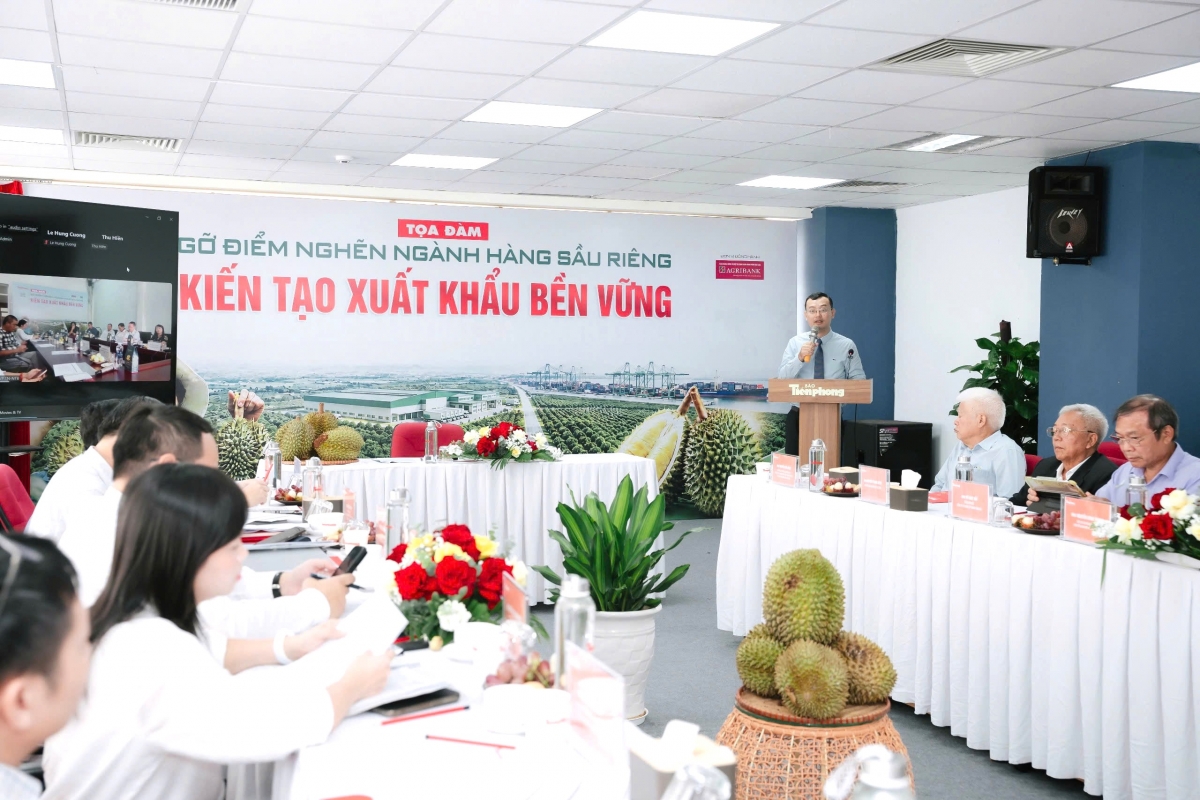 Tọa đàm trực tuyến Gỡ điểm nghẽn ngành hàng sầu riêng kiến tạo xuất khẩu bền vững