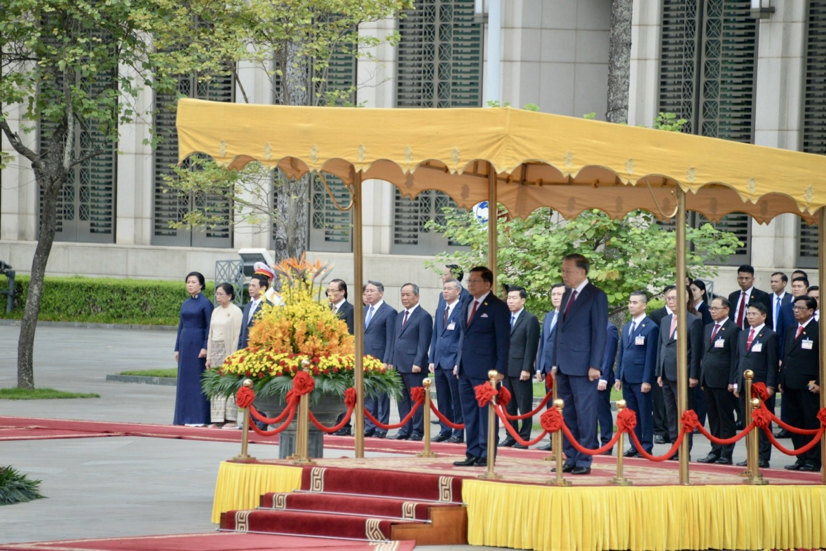 Tổng Bí thư, Chủ tịch nước Tô Lâm chủ trì lễ đón Tổng thống  Myanmar thăm chính thức Việt Nam