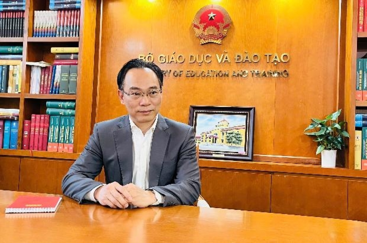 Bộ trưởng Bộ Giáo dục và Đào tạo Hoàng Minh Sơn. Ảnh: VGP