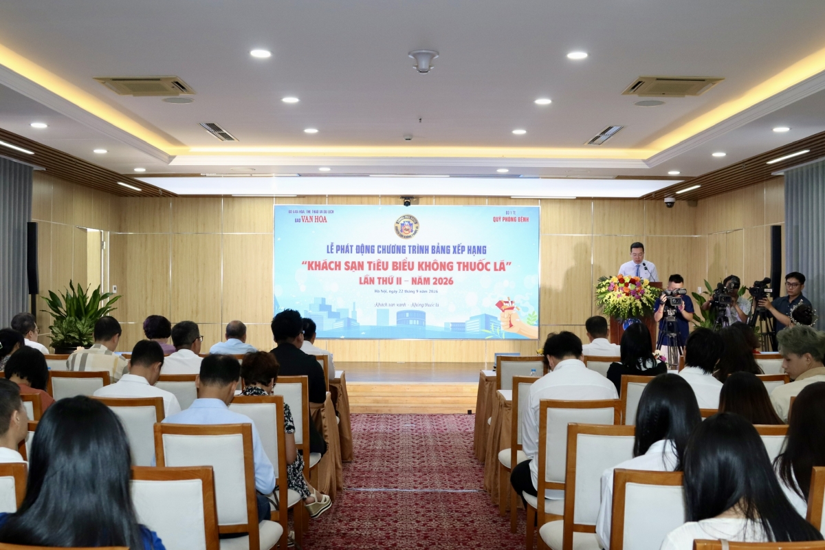 Lễ phát động Bảng xếp hạng “Khách sạn tiêu biểu không thuốc lá” lần thứ 2